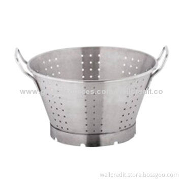 Stainless steel conical colander
